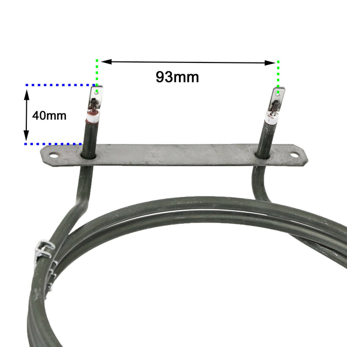 Fan Oven Element for Fagor Cooker Heater 3 Turn Heating Element 2500W