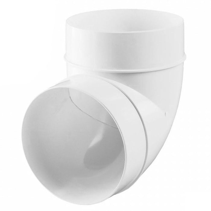 Universal Bend Elbow Duct 90 Degree Vent Hose Pipe Tube Male Ducting Connector (5" / 125mm)