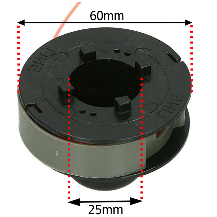 6m Spool & Line for QUALCAST Strimmer Trimmer GGT250 GGT2501 GT23 AGP33