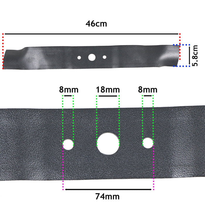 Stiga Lawnmower Blade Combi 48SEQ B 299486628/S16 Mower 46cm 181004458/0