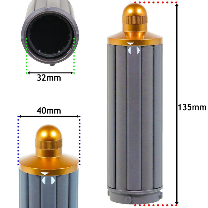 Dyson Airwrap Barrel 40mm x 135mm Hair Styler 1.6" Nickel / Copper 971889-03