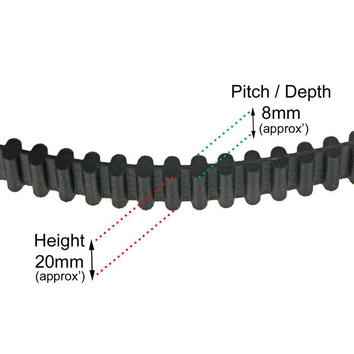 Timing Belt for ATCO GT40H Twin 4WD Tractor Ride on Mower Lawnmower