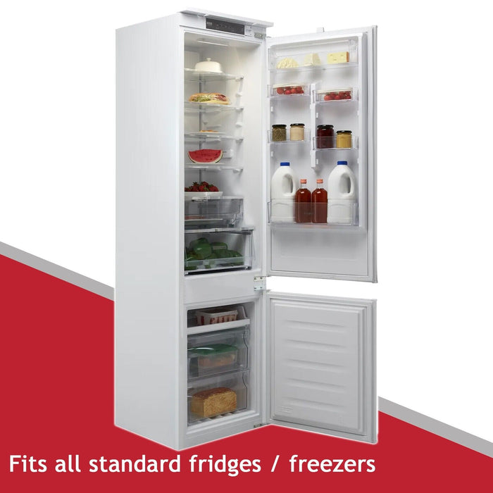 Universal Fridge Refrigerator Freezer Shelf White, Adjustable, Plastic Coated, Extendable Arms