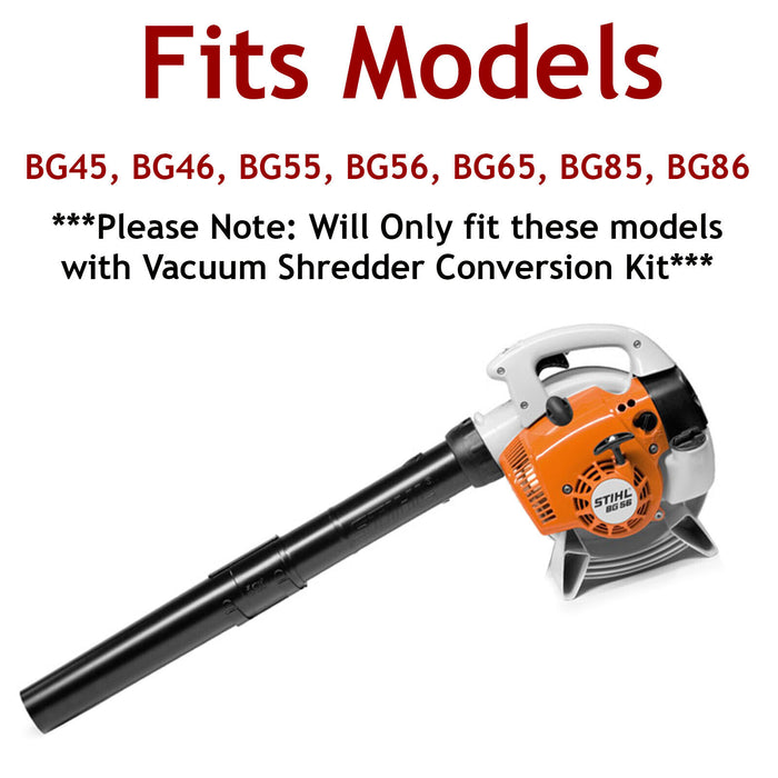 Shredder Blades for Stihl BG45 BG46 BG55 BG56 BG65 BG85 BG86 Leaf Blower Vac x 3