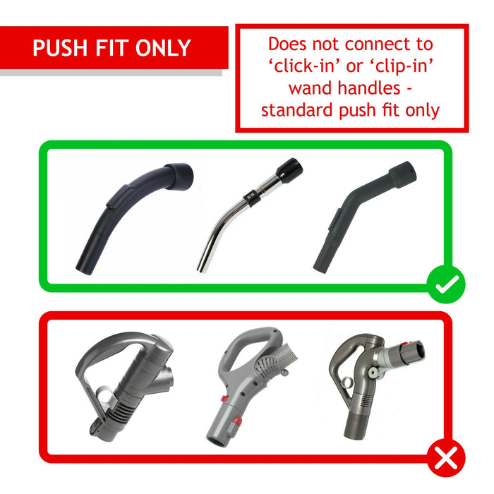 Vacuum Cleaner Telescopic Rod Extension Tube Pipe for Nilfisk (35mm)