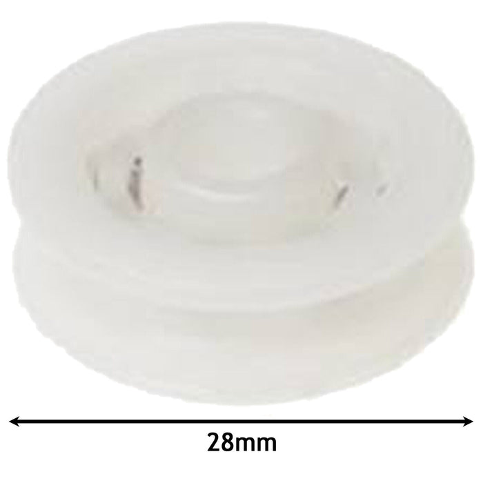 Greenhouse Sliding Door Wheel Roller Kit (2 x 28mm Nylon Wheels)