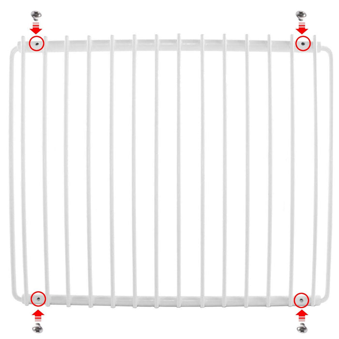 Universal Fridge Refrigerator Freezer Shelf White, Adjustable, Plastic Coated, Extendable Arms