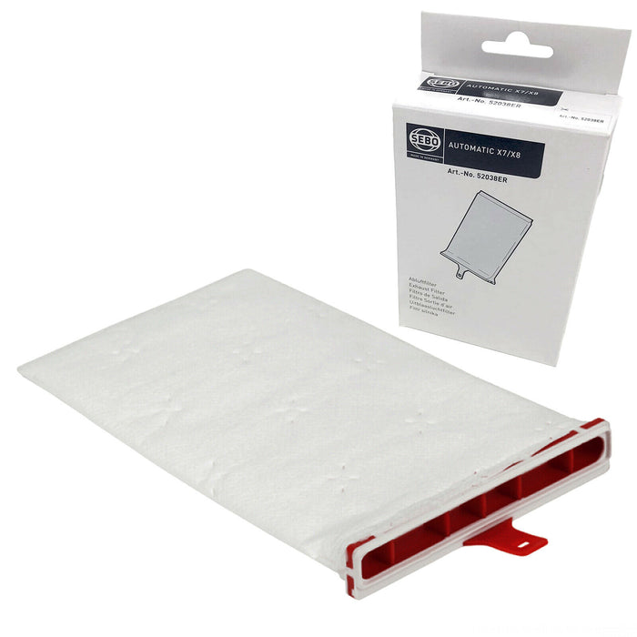 SEBO Exhaust Micro Filter + 24 Bags X7 X8 AUTOMATIC Upright Vacuum 52038ER 5093ER