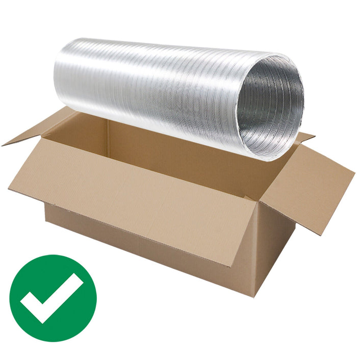 Semi Rigid Aluminium Hose Duct Flexible Exhaust Pipe (5" / 127mm x 3m)