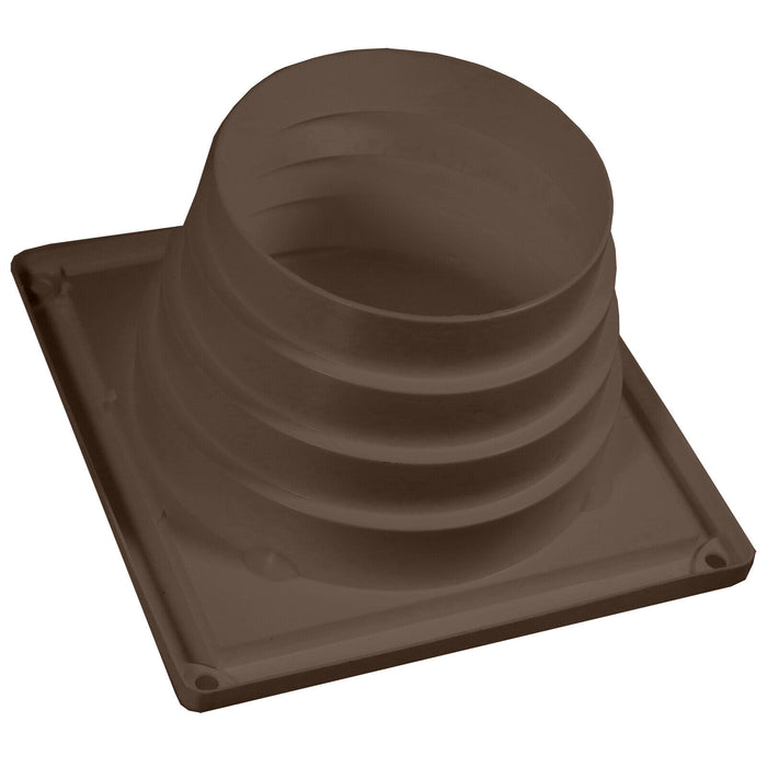Vent Hose Wall Adaptor 4" 4.5" 5" Air Con Tumble Dryer Cooker Hood Step Outlet Brown