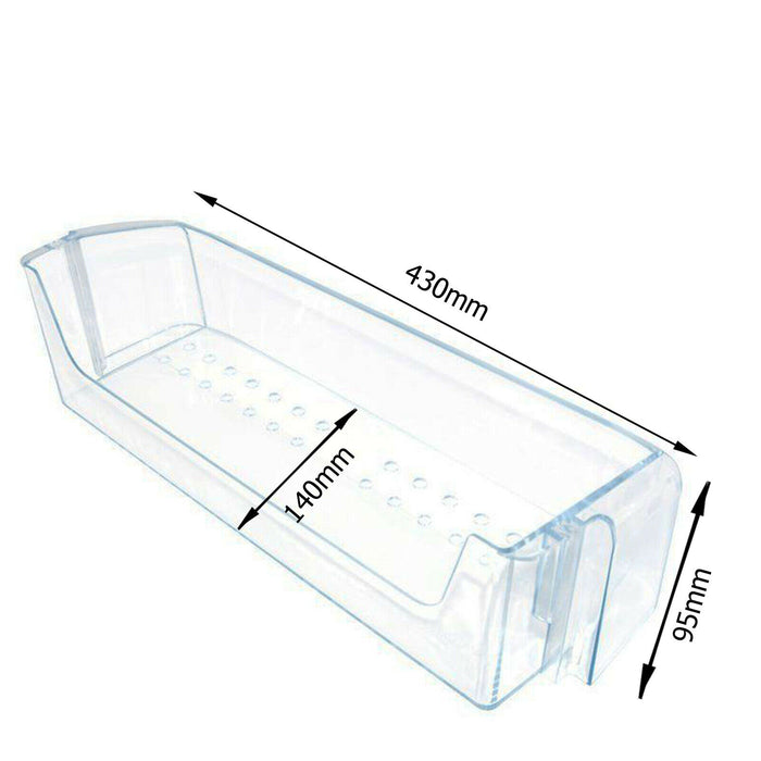 BEKO Genuine Fridge Freezer Lower Bottle Rack Door Shelf (430 x 140 x 95mm)