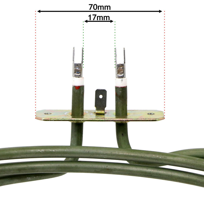 3 Turn Heater Element for CDA Fan Oven Cooker (2500W, 230v)