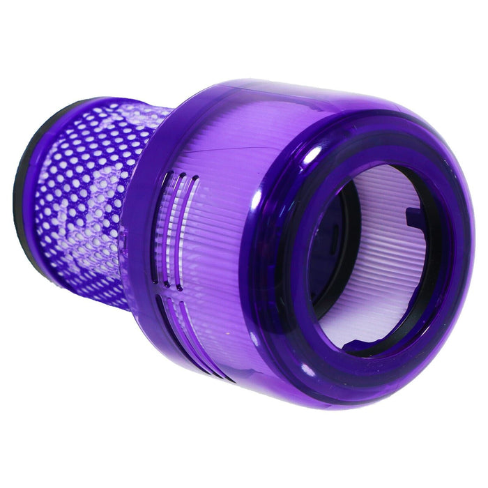 Dyson V12 SV20 SV30 Detect Slim HEPA Vacuum Filter Washable Reusable 971517-01 + Cleaning / Dusting Brush