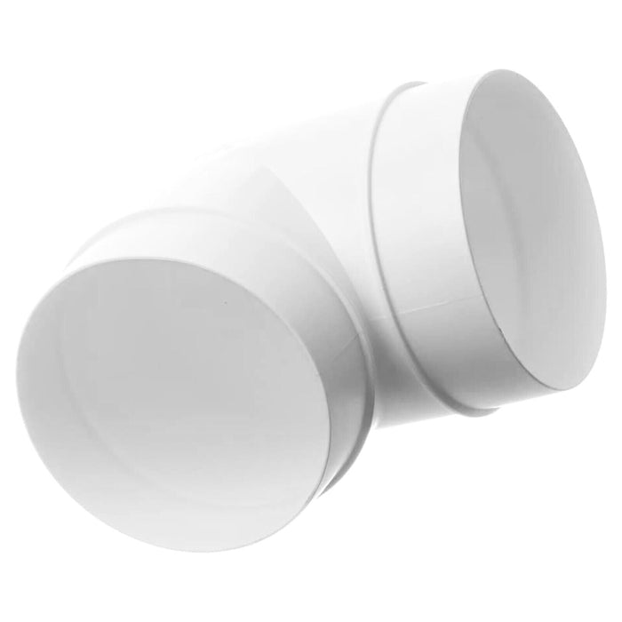 Cooker Hood Bend Elbow Duct 90 Degree Vent Hose Pipe Tube Male Ducting Connector (5" / 125mm)