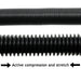 SPARES2GO - 5 Metre Hose for Numatic Henry Vacuum Cleaner - Active compression and stretch