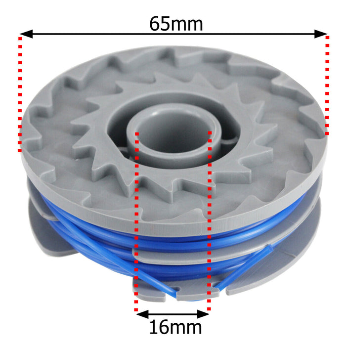 Strimmer Spool Line + Cap 1.5mm 5m for QUALCAST GT2541 Trimmer