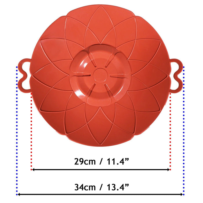 Pan Lid Spill Stopper Silicone Pot Steamer Saucepan Cover Anti Boiling Overflow Protector
