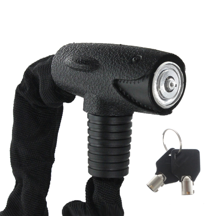 Security Sleeve Chain Lock Heavy Duty Hardened Steel with Nylon Cover (90cm / 3ft)