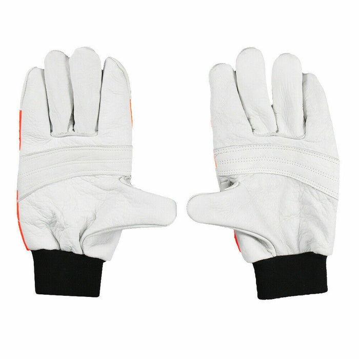 Large Chainsaw Gloves Hi Vis Work Glove Safety Both Hands Protected Size 10