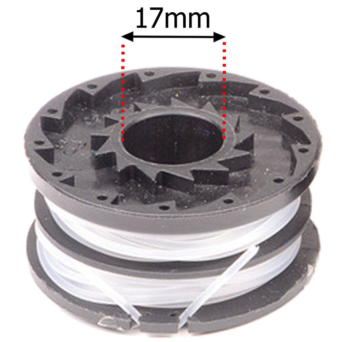 2.5m Cord Line Spool & Cover for Spear & Jackson S3525ET Strimmer Trimmer x 2