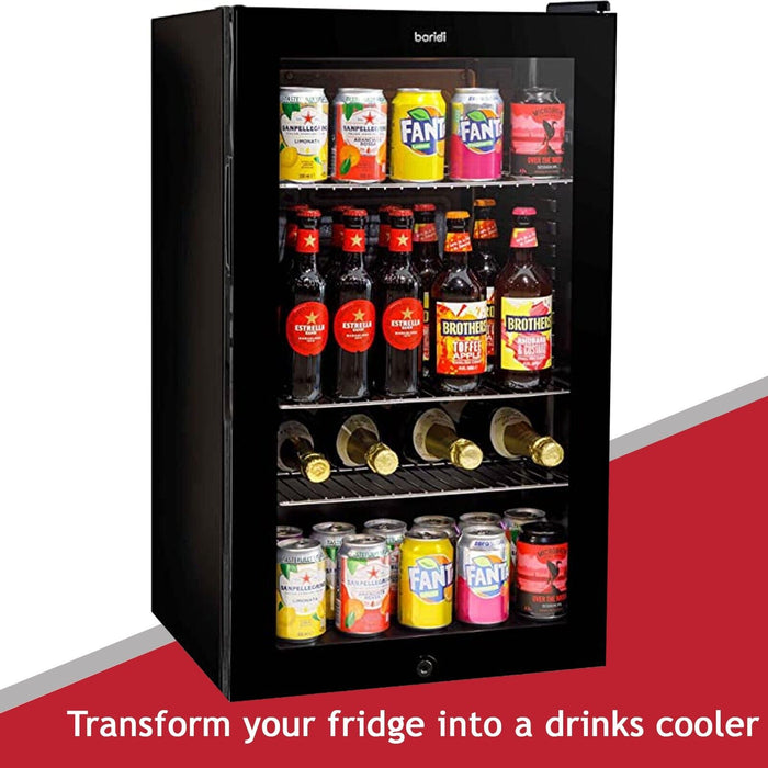Universal Fridge Refrigerator Freezer Shelf White, Adjustable, Plastic Coated, Extendable Arms
