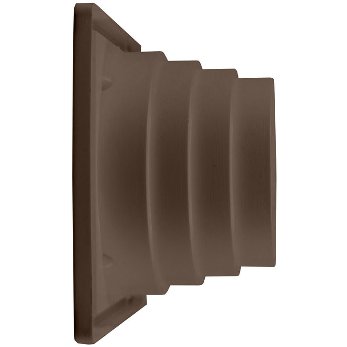 Vent Hose Wall Adaptor 4" 4.5" 5" Air Con Tumble Dryer Cooker Hood Step Outlet Brown