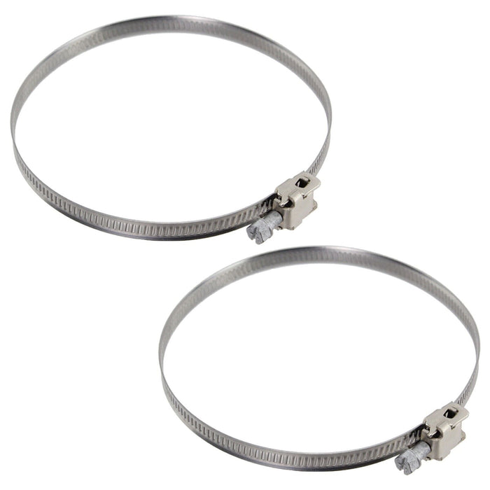 Universal Tumble Dryer Aluminium Duct Vent Hose + 2 x Pipe Clips (4" / 100mm x 5 Metres)