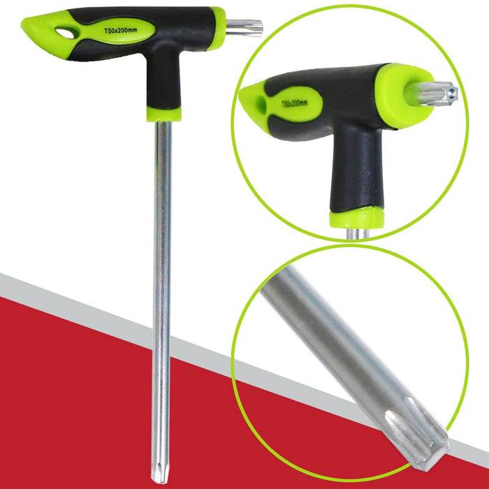 T Handle Screwdriver Set Torx Metric Hex Allen Key Long Star Security Tool CRV (16 Piece)