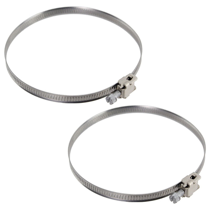 Universal Air Conditioning Aluminium Duct Vent Hose + 2 x Pipe Clips (4" / 100mm x 5 Metres)