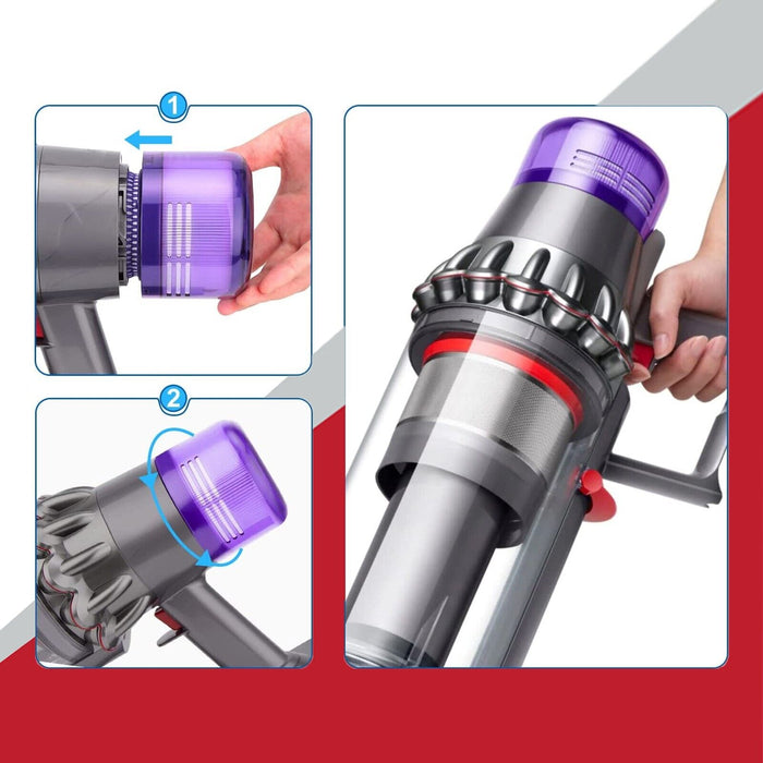 Dyson V12 SV20 SV30 Detect Slim HEPA Vacuum Filter Washable Reusable 971517-01