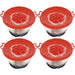 Pan Lid Spill Stopper Silicone Pot Steamer Saucepan Anti Boiling Overflow Protector Covers (Pack of 4)