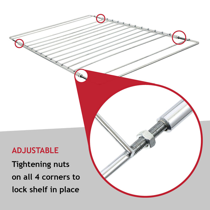 Universal Adjustable Extendable Oven Shelf (310 x 360-590mm)