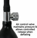 Air control valve maintains pressure & allows controlled release when deflating