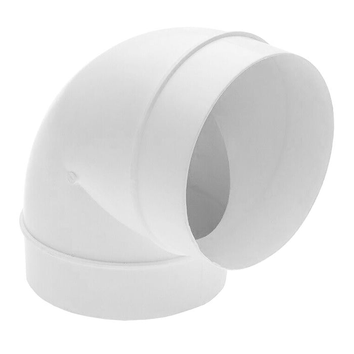 Cooker Hood Bend Elbow Duct 90 Degree Vent Hose Pipe Tube Male Ducting Connector (5" / 125mm)