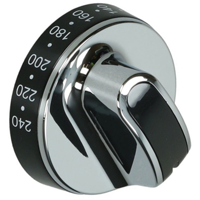 STOVES NEW WORLD Oven Knob Switch Cooker Temperature Dial Silver Black 444442687 083157008