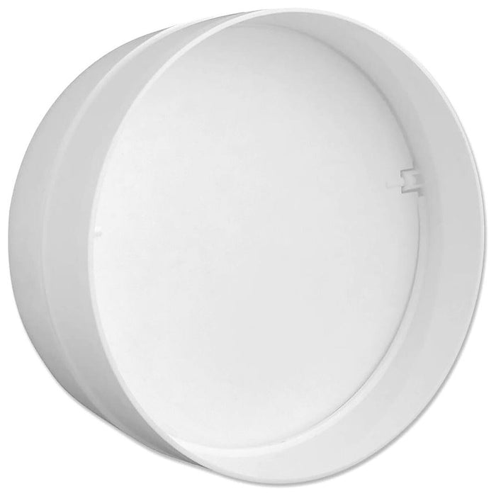 Universal Tumble Dryer Vent Kit Non Return Flap Exterior Wall Pipe Duct (White, 4" / 100mm)