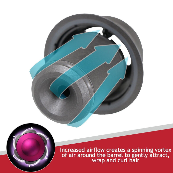 40mm Barrel for Dyson Airwrap + Magnetic Supersonic Hair Dryer Styler Adaptor HD01 HD02 HD03 HD04 HD07 HD08