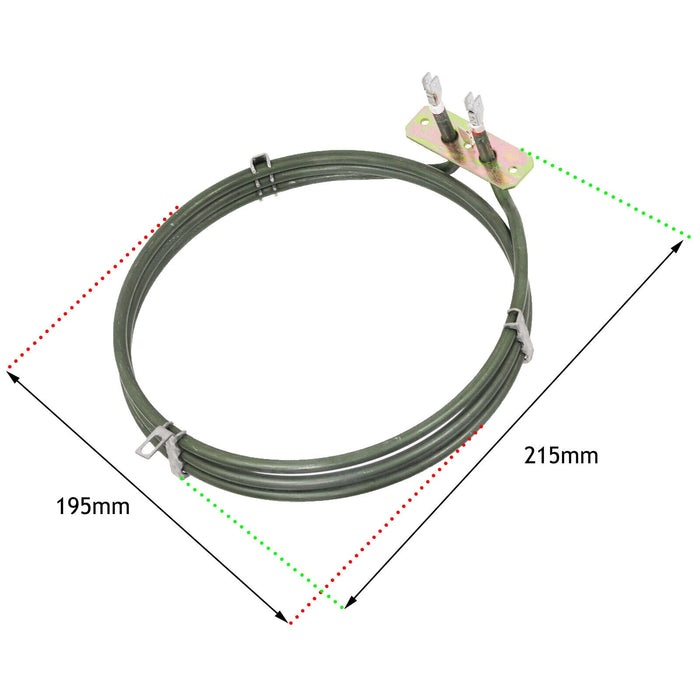 Heater Element for Caple / Kenwood Fan Oven Cooker (3 Turn, 2200W)