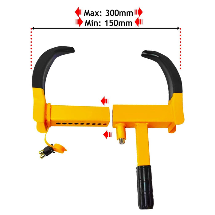 Wheel Clamp Lock Caravan Campervan Motorhome Trailer Car Van Insurance Essential