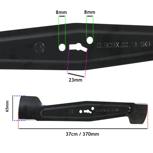 Blade for Spear & Jackson 40v S4037CR Cordless Lawnmower Mower Cutter 37cm