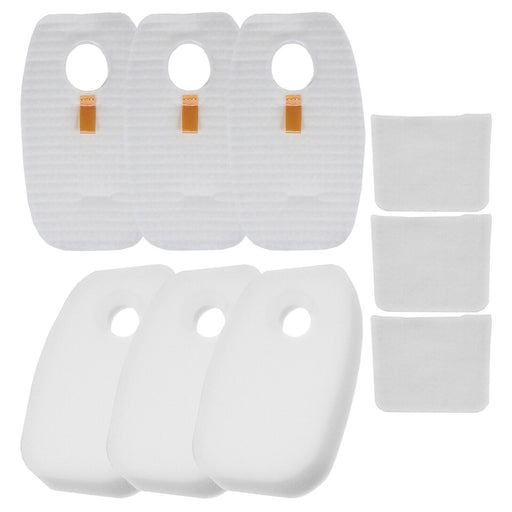 Foam Filter Kit for Shark Rocket HV380 HV380UK HV381 HV382 HV383 HV384Q Vacuum Cleaner (9 Filters)