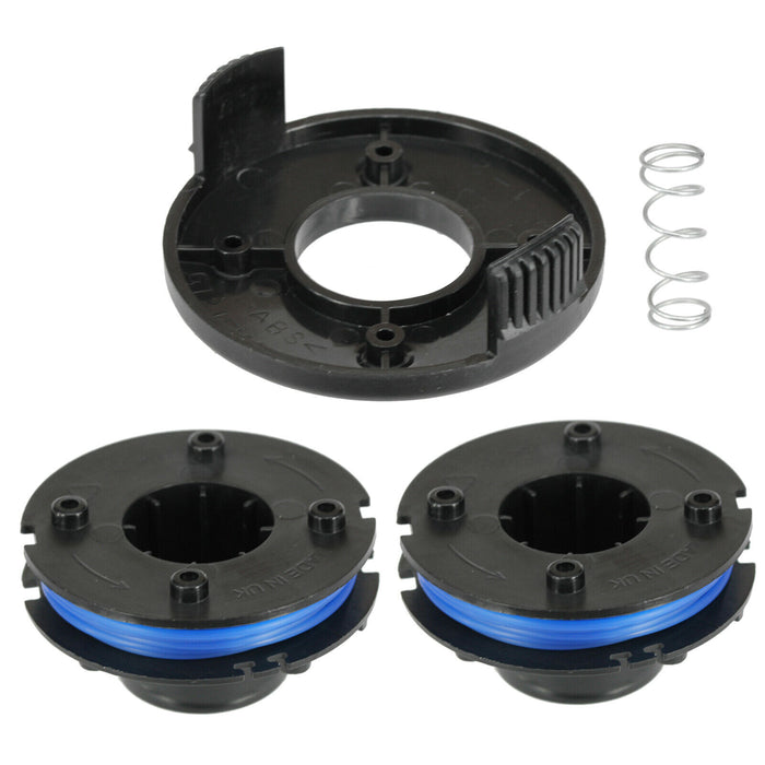 Strimmer Line 2 x Spools + Cover for Qualcast Challenge McGregor GT2317 Trimmer
