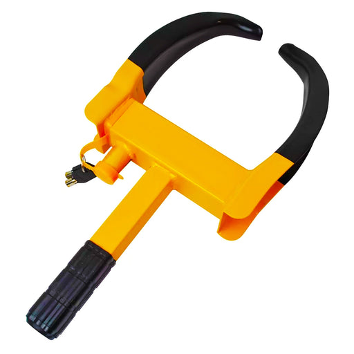 Wheel Clamp Lock Caravan Campervan Motorhome Trailer Car Van Insurance Essential (Yellow)