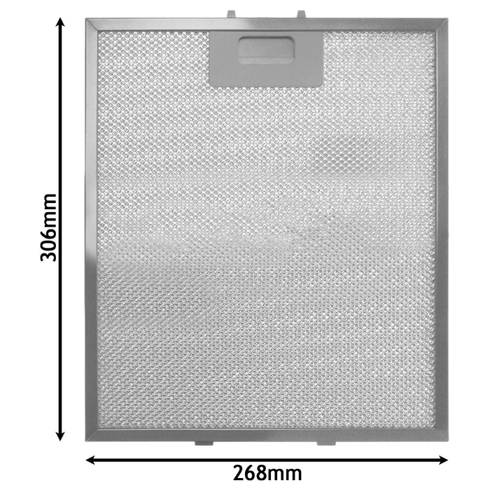 UNIVERSAL Cooker Hood Filter Extractor Vent Fan Metal Mesh 306 x 268mm x 2