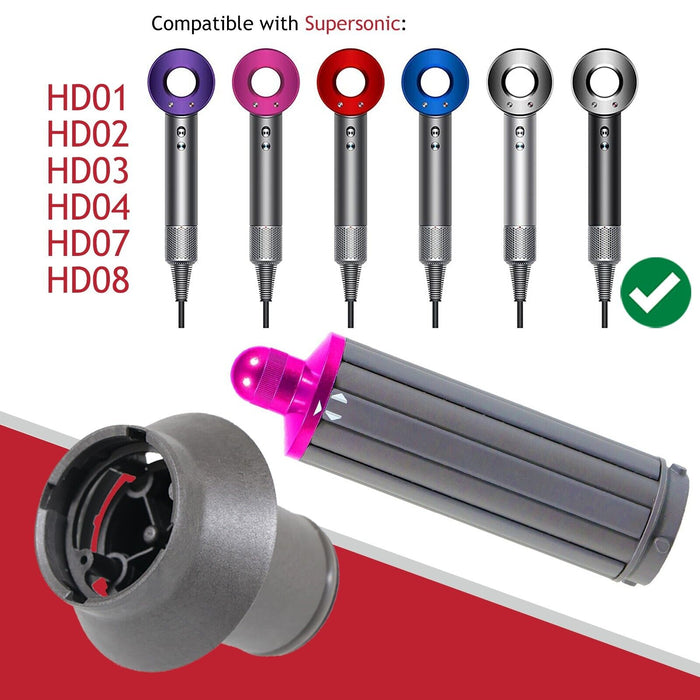 40mm Barrel for Dyson Airwrap + Magnetic Supersonic Hair Dryer Styler Adaptor HD01 HD02 HD03 HD04 HD07 HD08