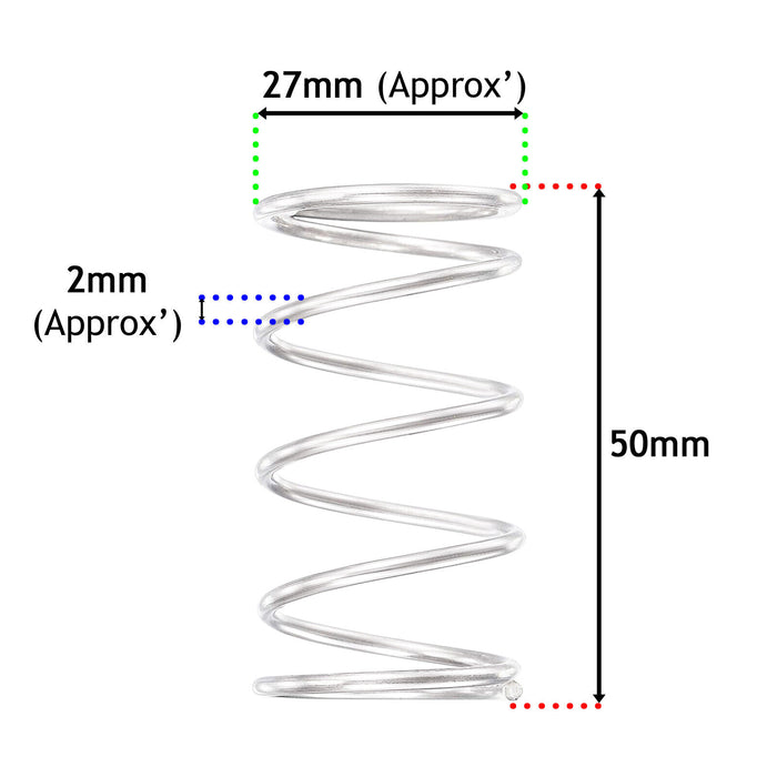 Strimmer Spool Head Springs Bump Feed Compression Brushcutter 50mm Universal x 2