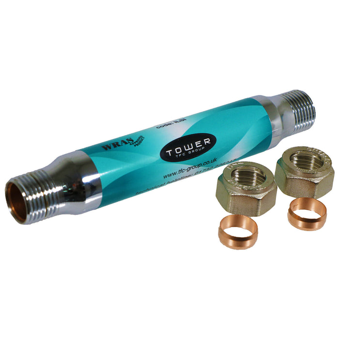 Tower 15mm Electrolytic Inline Scale Inhibitor Boiler Limescale Pipe Tube
