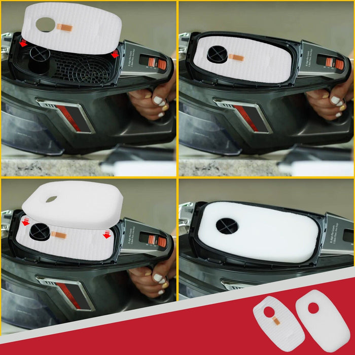 Foam Filter Kit for Shark Rocket HV380 HV380UK HV381 HV382 HV383 HV384Q Vacuum Cleaner (3 Filters)