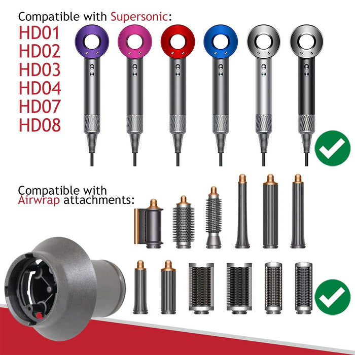 Airwrap Curling / Styling Adaptor for Dyson Supersonic HD01 HD02 HD03 HD04 HD07 HD08 Hair Dryer
