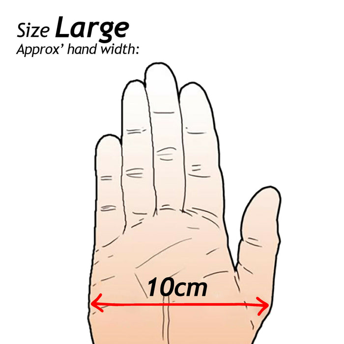 Large Chainsaw Gloves Hi Vis Work Glove Safety Both Hands Protected Size 10